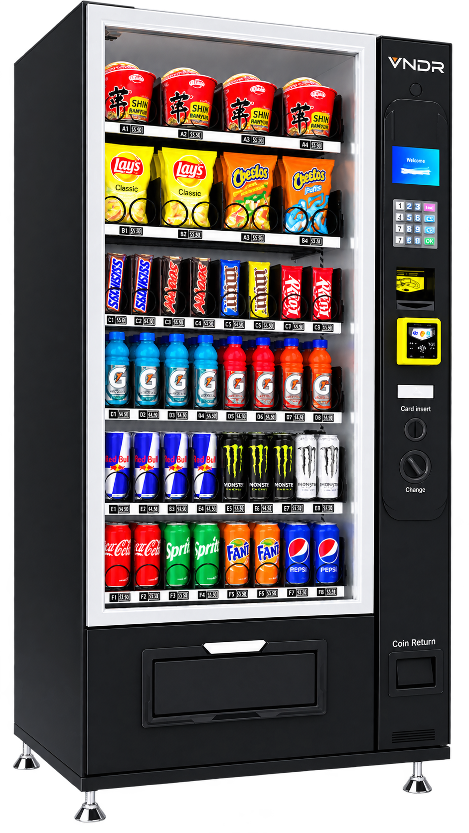 Combo Drink & Snack Machine (4-Wide)